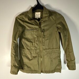 Madewell Army Olive Green Military Coat Jacket Anorak Drawstring Waist Women  S